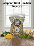 Jalapeño Basil Cheddar Popcorn